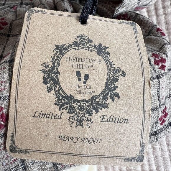 Vintage Yesterday's Child Mary Anne Porcelain Doll Boyds Collection Ltd Edition - Picture 5 of 11